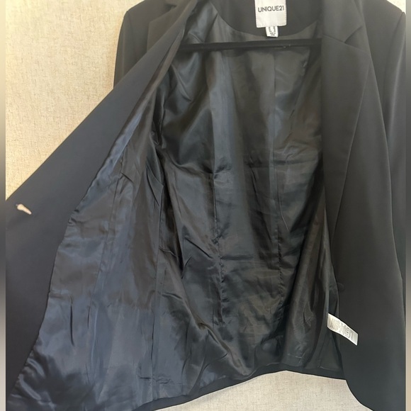 Unique 21 Black Classic Blazer Size 16 - Picture 5 of 5